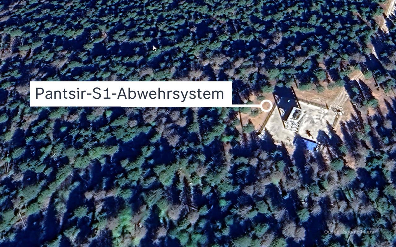 Raketensystem Pantsir-S1 in der Nähe von Putins Residenz in ‌der Region Nowgorod