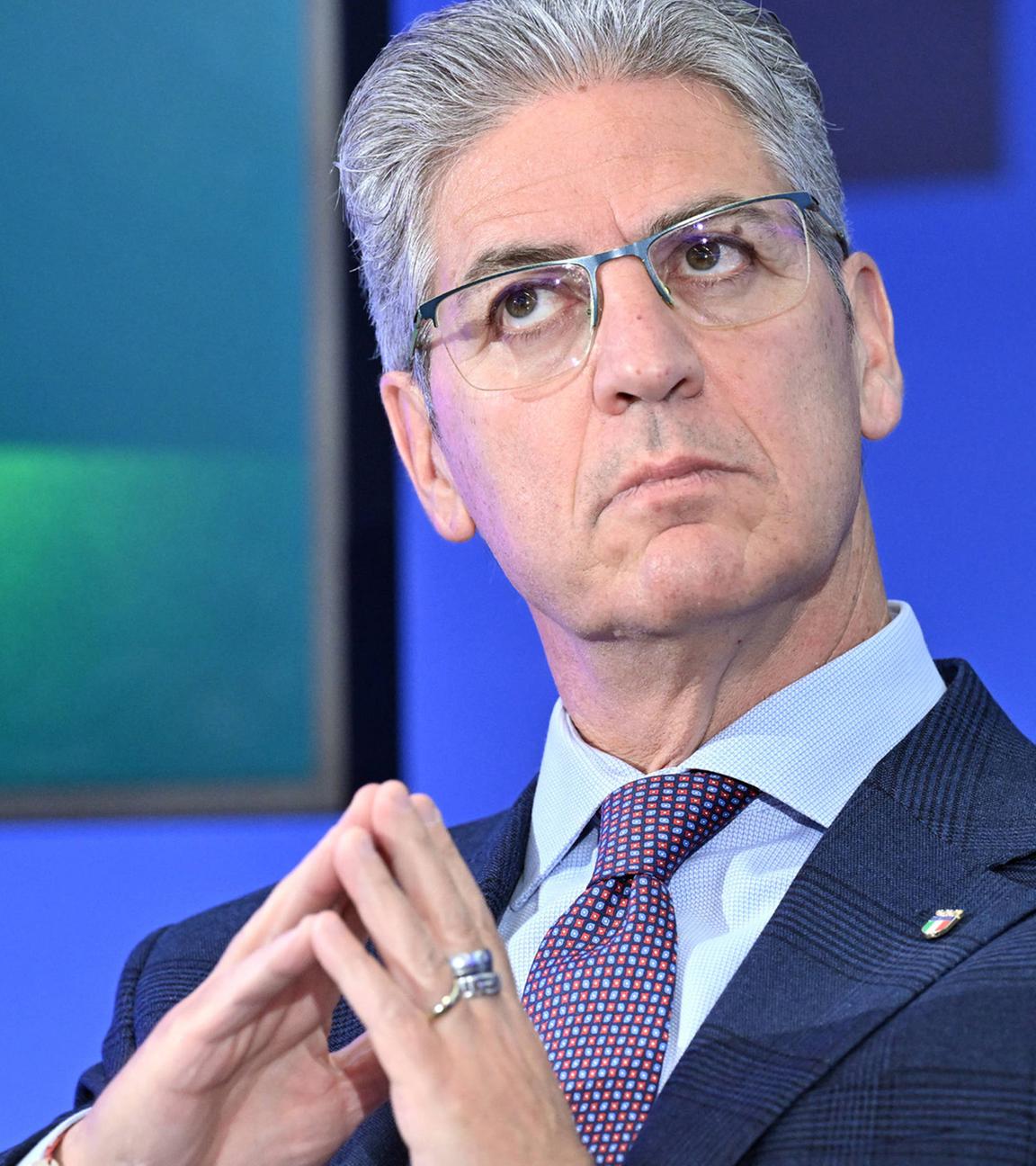 Paolo Petrecca während einer Pressekonferenz zu den olympischen Winterspielen am 30.01.2026