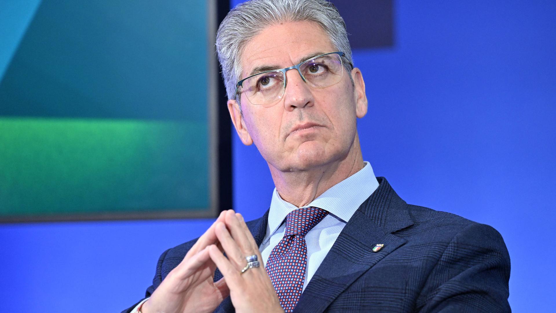 Paolo Petrecca während einer Pressekonferenz zu den olympischen Winterspielen am 30.01.2026