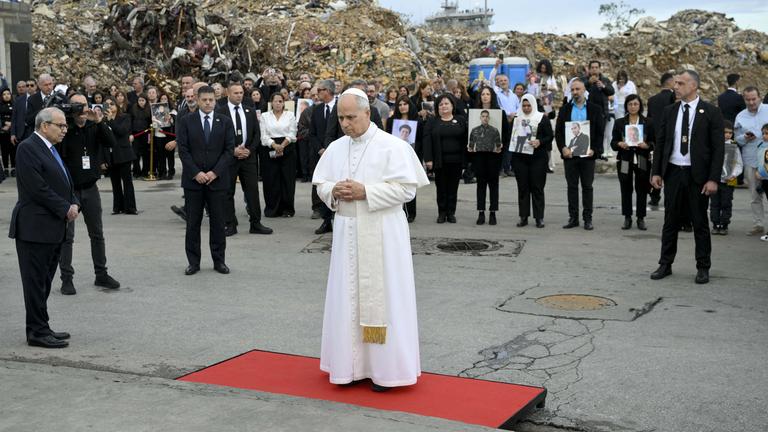 Papst Leo XIV gedenkt der Opfer der Explosion am Hafen von Beirut vor fünf Jahren. 