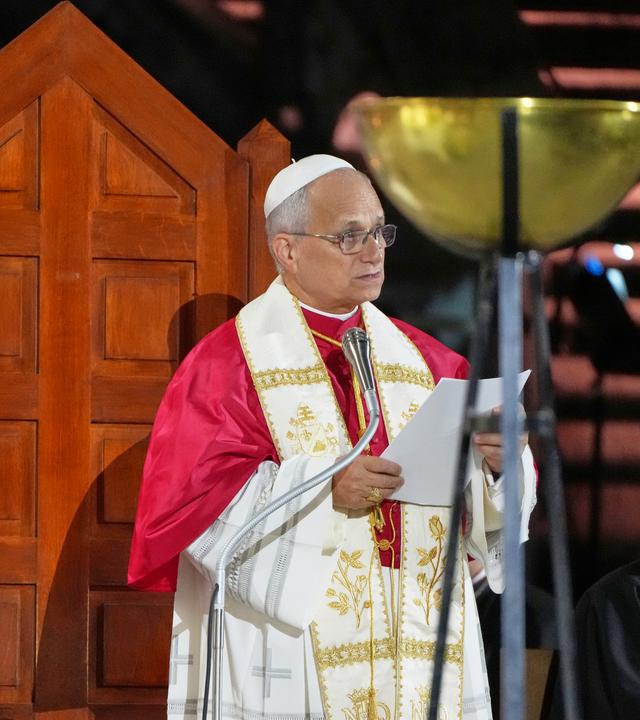 Frankreich: Lourdes: Papst Leo XIV. bei seinem Besuch in Lourdes. 