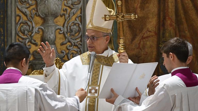 Pope Leo XIV celebrates Holy Mass pro Ecclesia with Cardinals in the Sistine Chapel at the Vatican.