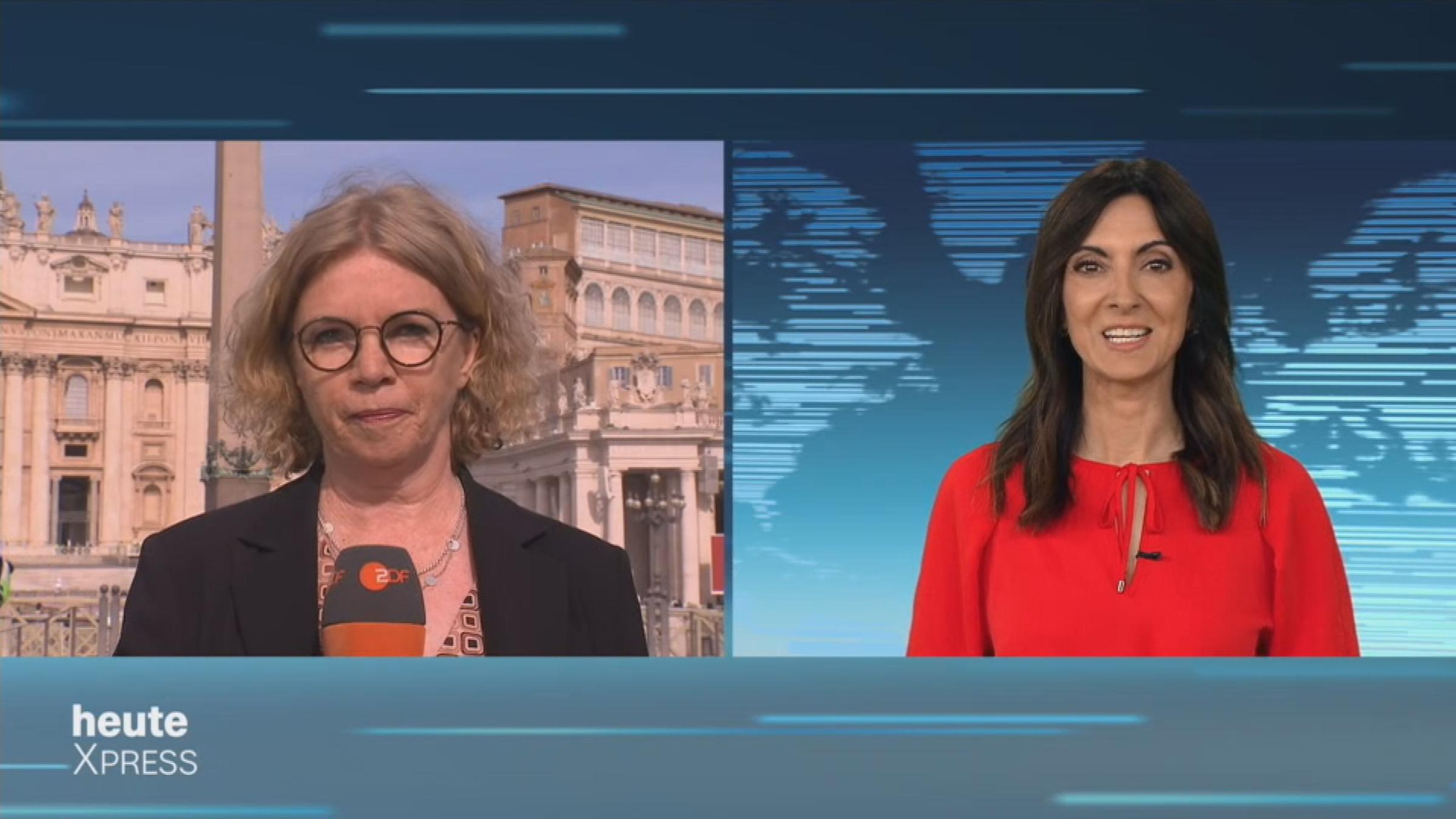 heute Xpess-Sendung am 09.05.2025 mit Barbara Lueg im SGS zum neuen Papst Leo XIV.