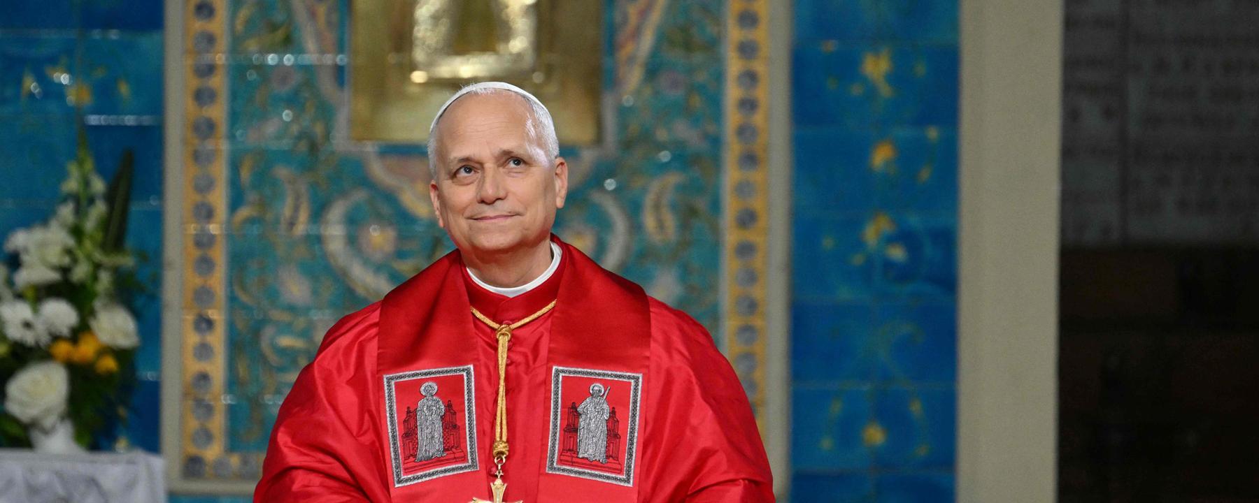 Papst Leo XIV in Algerien am 13.04.2026.