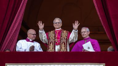 The newly elected Pope Leo XIV in Vatican - 08 May 2025