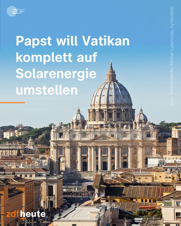 Grafik: Papst will Vatikan komplett auf Solarenergie umstellen