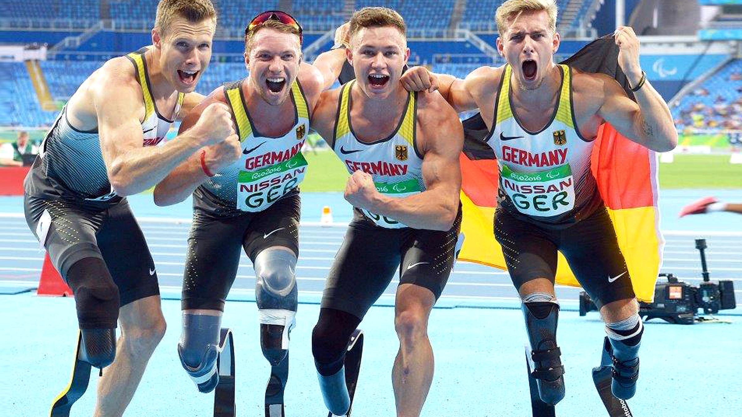 Para Leichtathletik: 4x100m Staffel, Männer