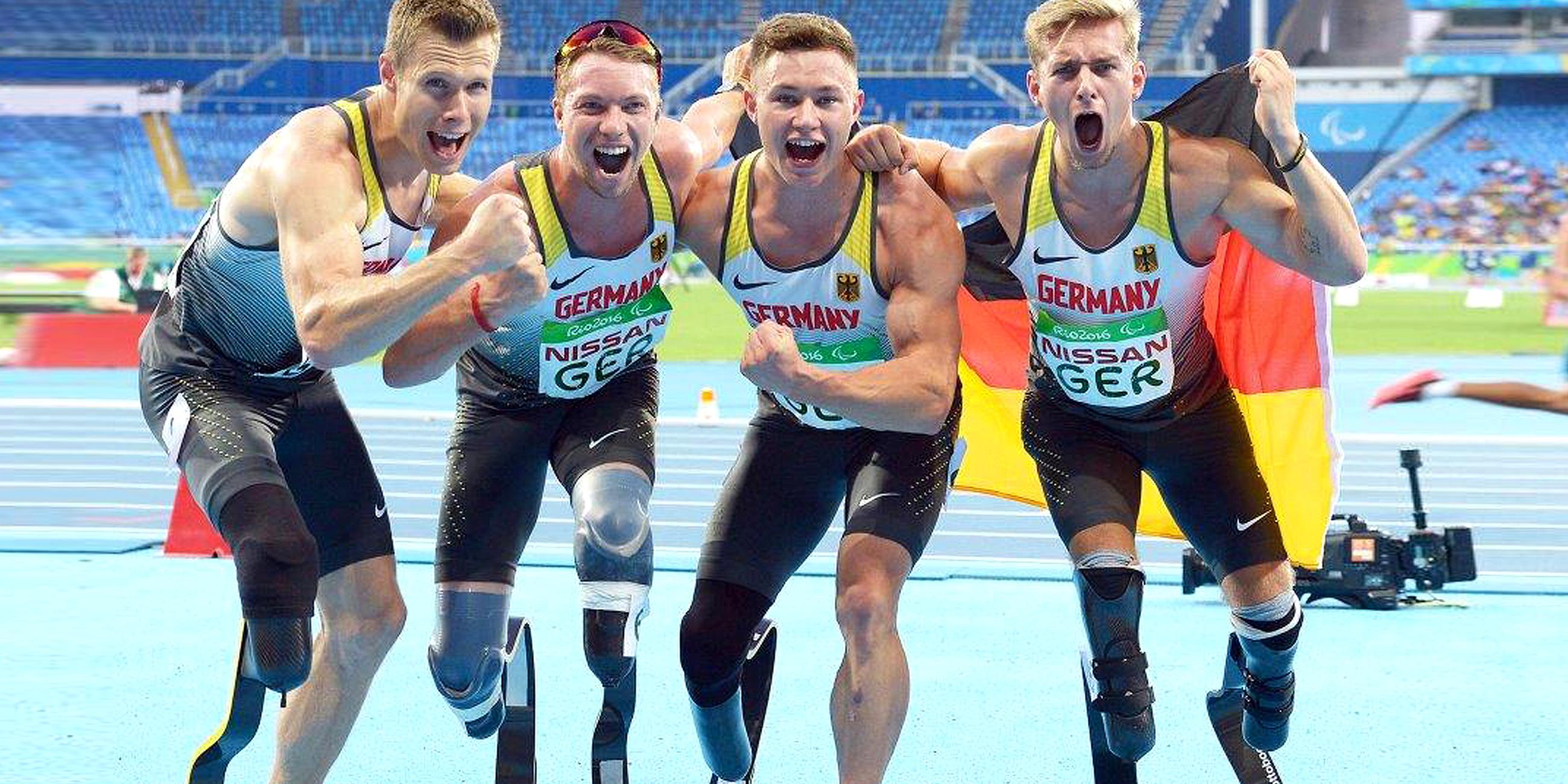 Para Leichtathletik: 4x100m Staffel, Männer