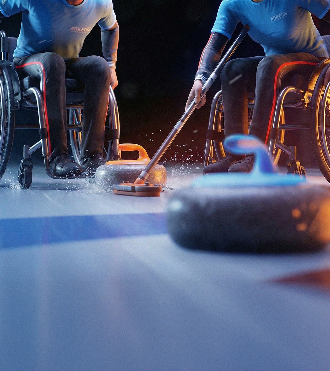 sportstudio live: Para Curling Rollstuhl