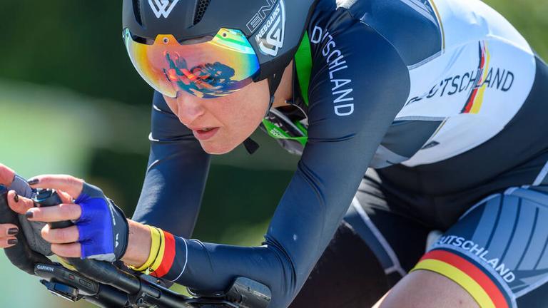 Denise Schindler bei der Radsport-Para-WM 2021 in Sintra