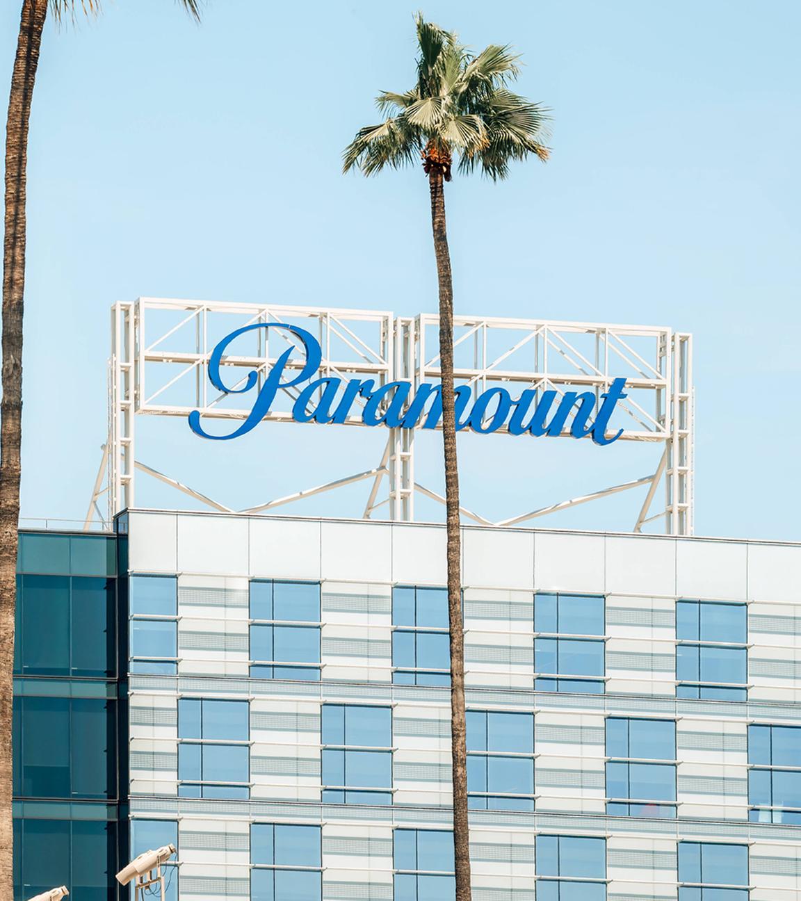Paramount-Gebäude am Sunset Boulevard in Beverly Hills, Los Angeles, USA, 4. April 2025.