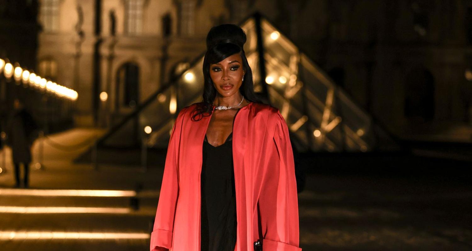 Supermodels Naomi Campbell bei Gala Dinner im Louvre
