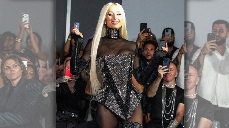 Paris Hilton auf dem Catwalk