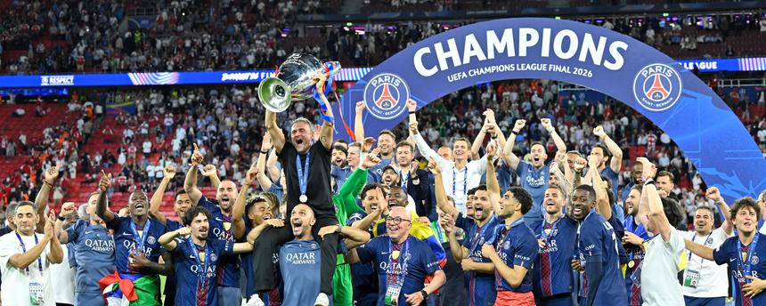 Paris Saint-Germain gewinnt die Champions League. 