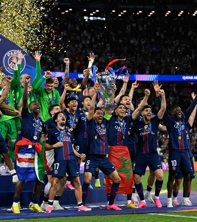 Paris Saint-Germain gewinnt die Champions League. 
