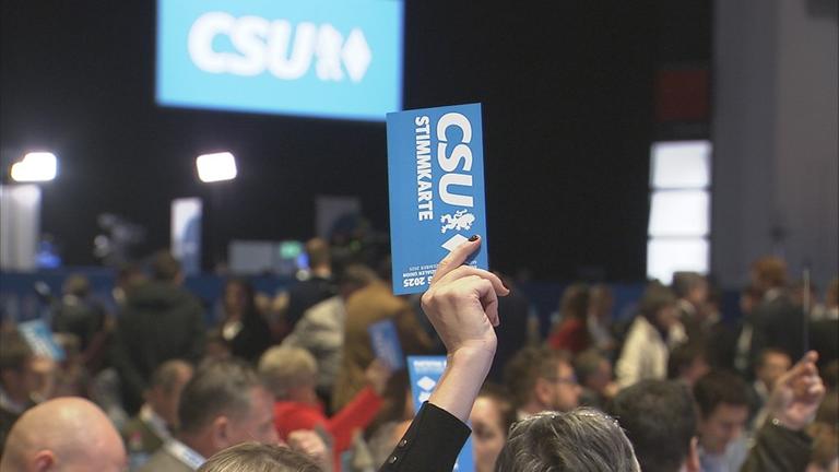 Parteitag CSU Abstimmung