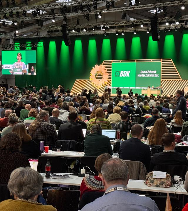 Delegierte auf Bundesdelegiertenversammlung Bündnis 90/Die Grünen in Hannover.