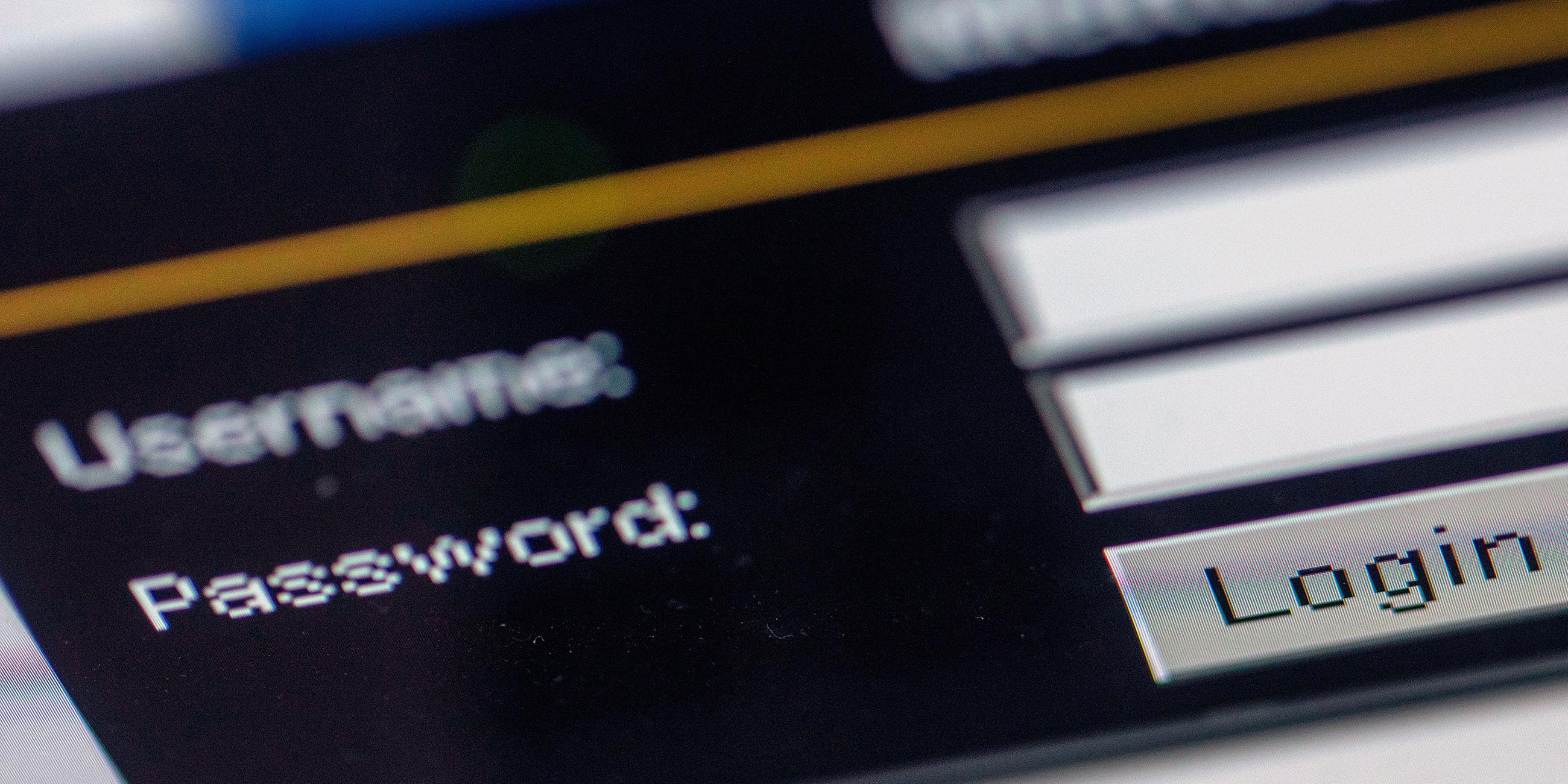 Archiv: Login, Username und Password.
