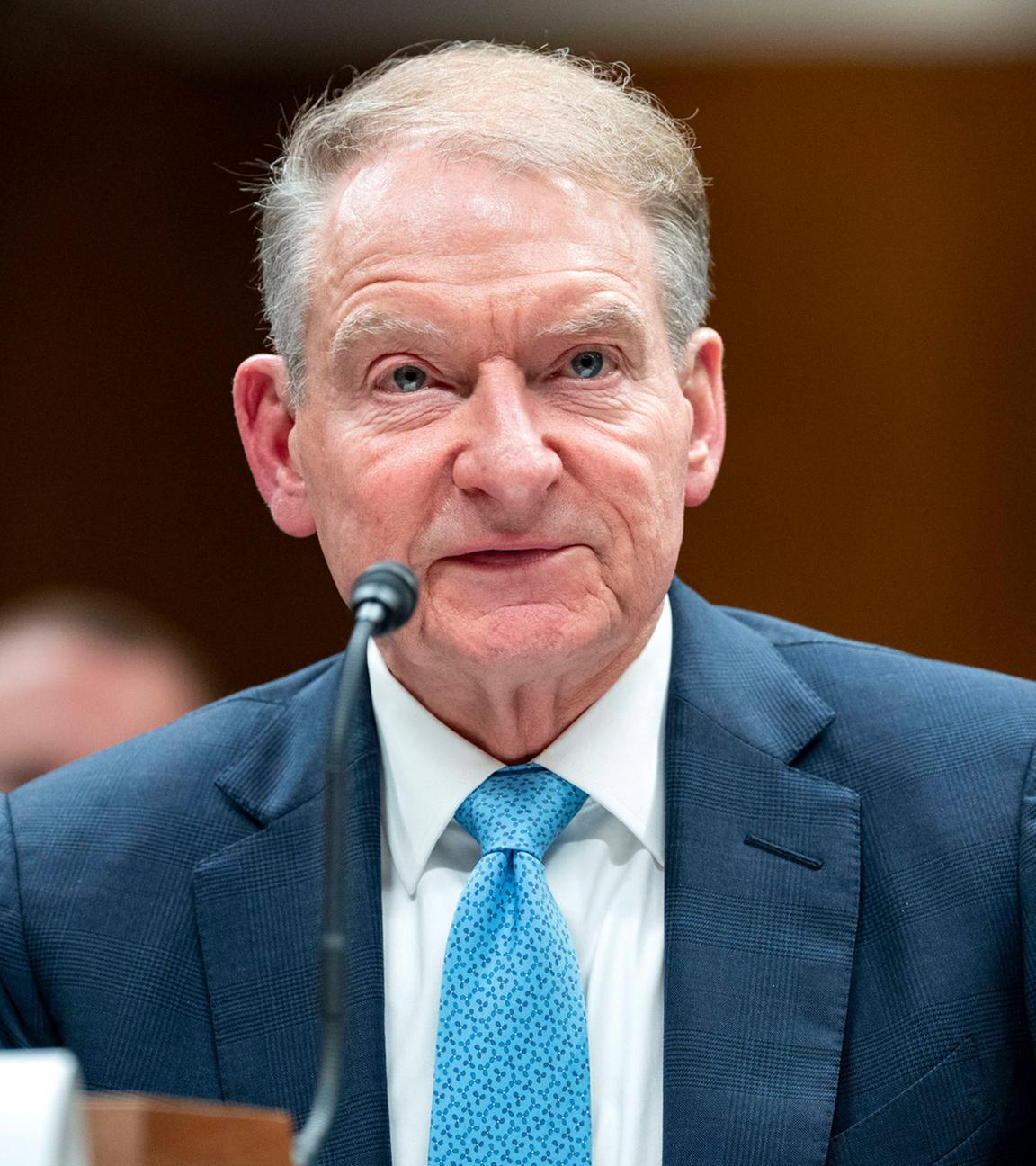 Paul Atkins, Vorsitzender der US-Börsenaufsicht SEC, spricht am 3. Juni 2025 im US-Kapitol in Washington bei einer Anhörung zum Haushaltsentwurf für das Fiskaljahr 2026.