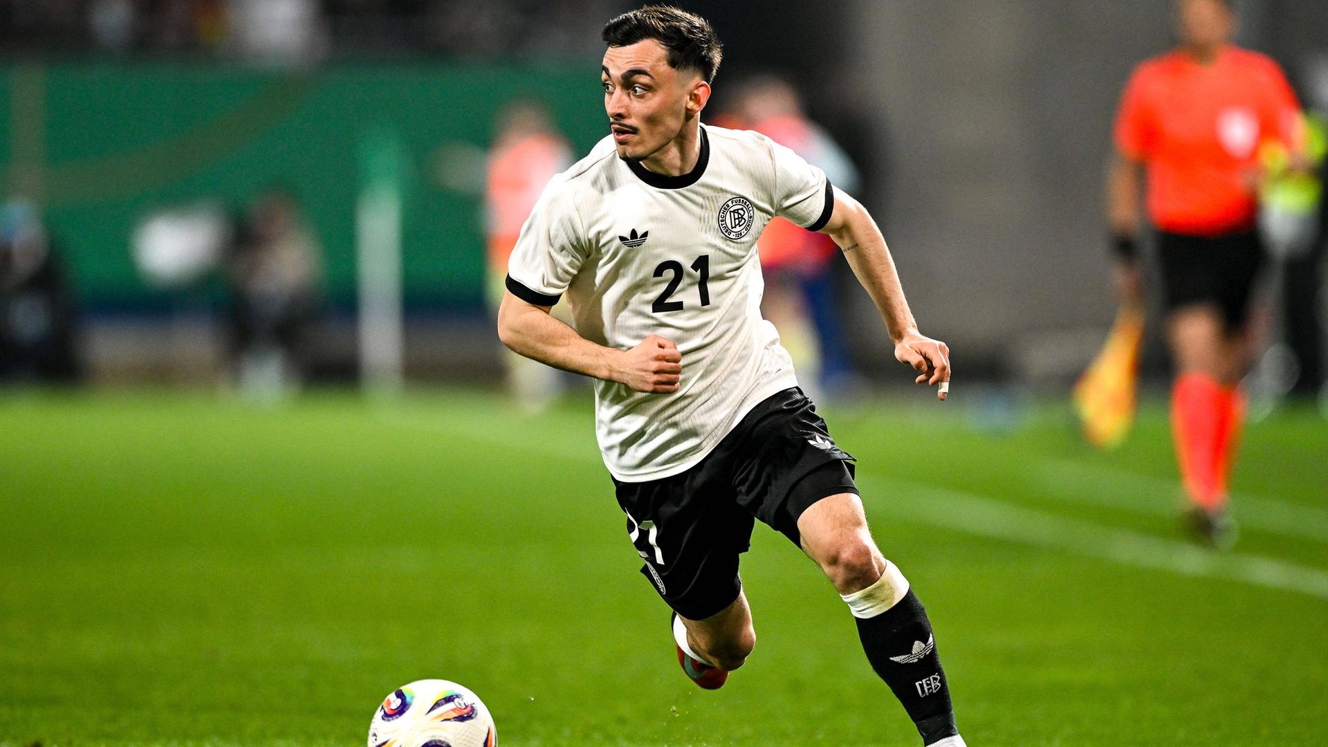 Paul Nebel spielt bei der DFB-U21-Nationalmannschaft