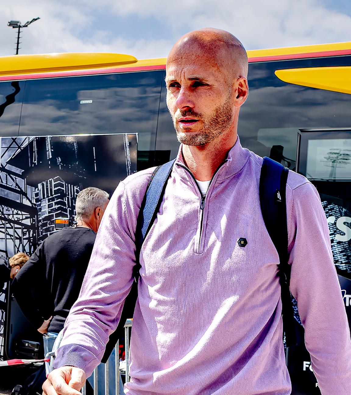 Go Ahead Eagles Trainer Paul Simonis in  Waalwijk, Niederlande am 18.05.2025.
