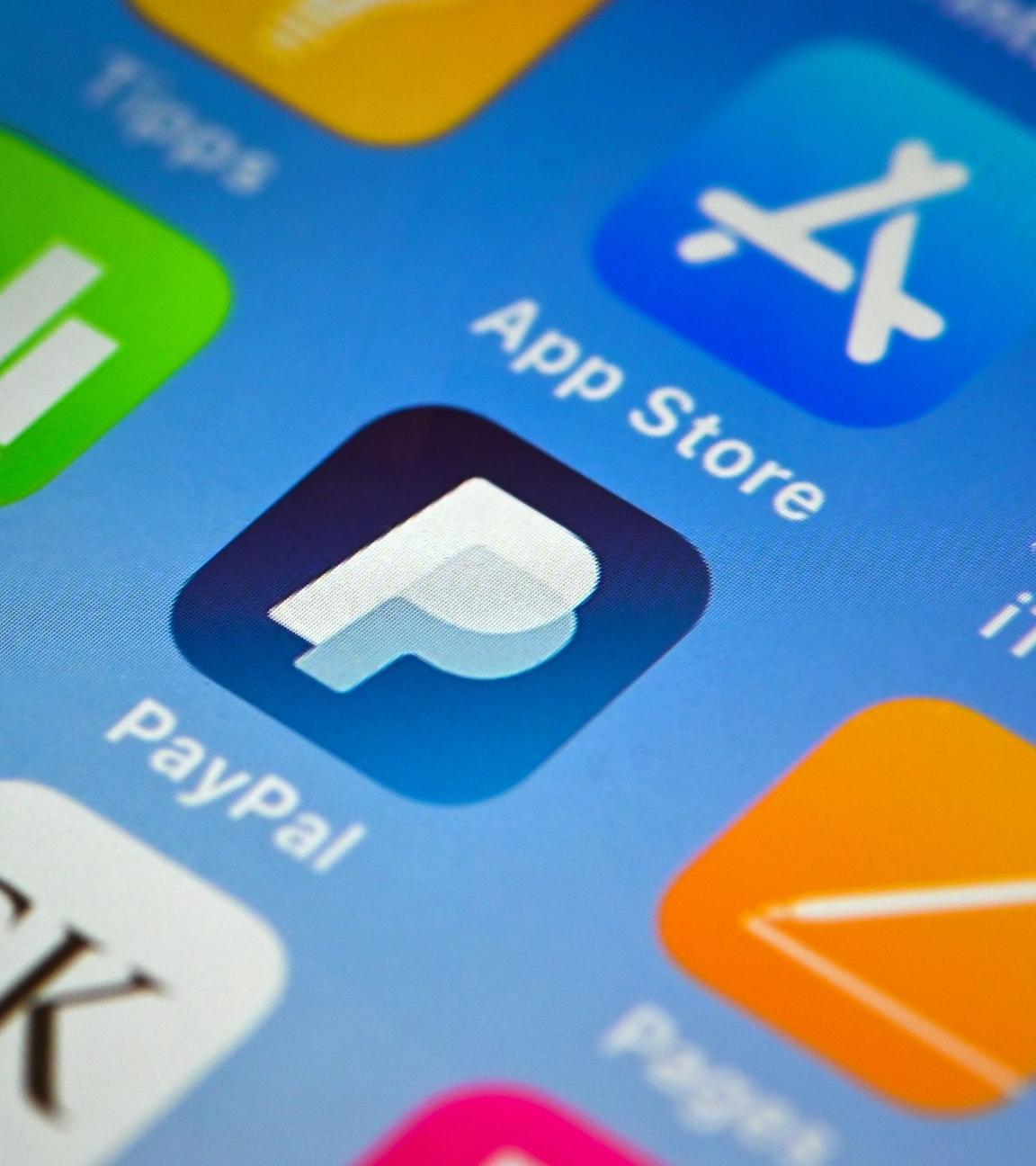 Paypal-App auf einem Smartphone.