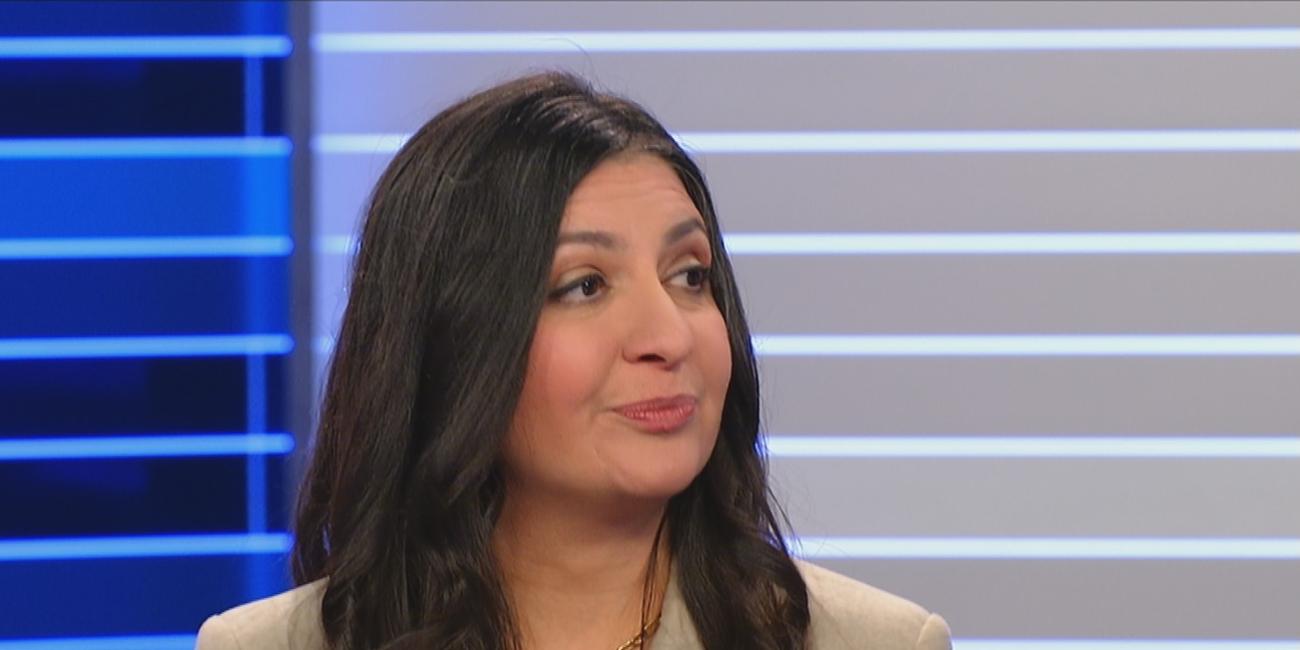 Pegah Edalatian von den Grünen mit einer Reaktion zur Bürgerschaftswahl in Hamburg.