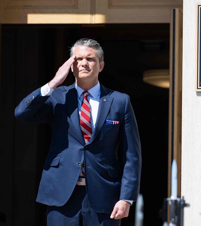 US Secretary of Defense Pete Hegseth meets Italian Defense Minister Guido Crosetto at the Pentagon