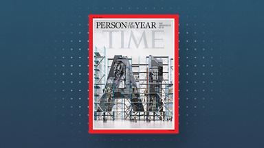 Cover des "Time Magazine" mit der Person des Jahres 2025: Die Architekten der KI