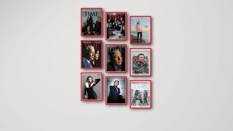 Cover des "Time Magazines" mit Personen des Jahres, unter anderem Greta Thunberg, Donald Trump und den Architekten der KI