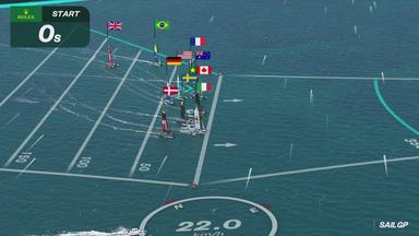 Start beim SailGP in Perth