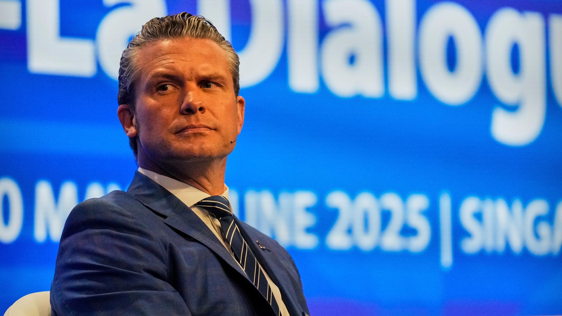 U.S. Verteidigungsminister Pete Hegseth auf dem Shangri-La Dialog Gipfel in Singapur am 31.05.2025.
