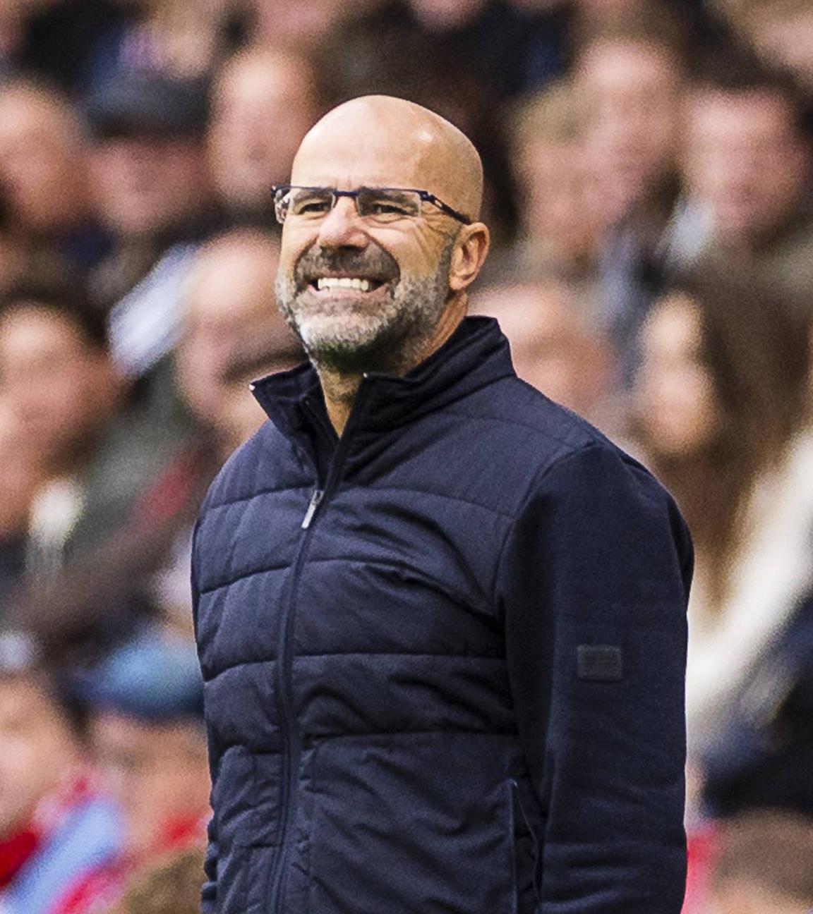 Trainer von PSV Peter Bosz im Philips Stadium in Eindhoven.