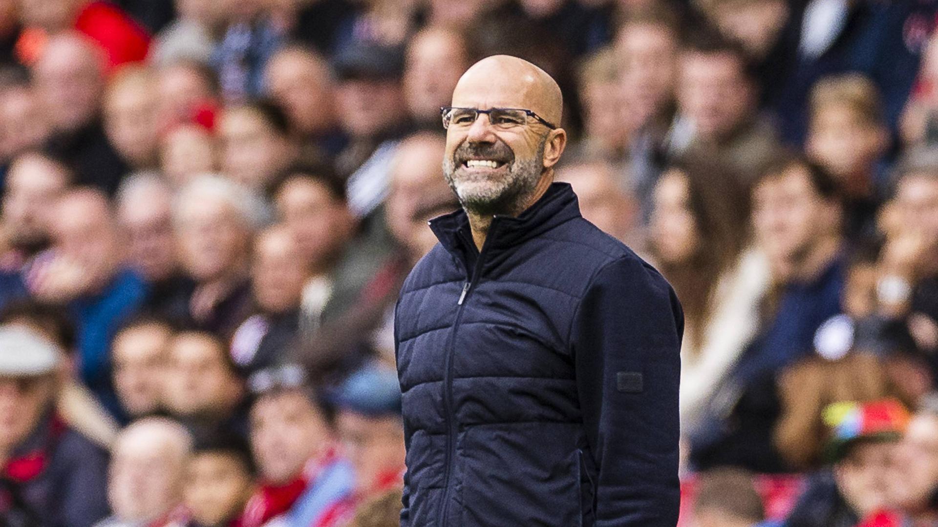Trainer von PSV Peter Bosz im Philips Stadium in Eindhoven.