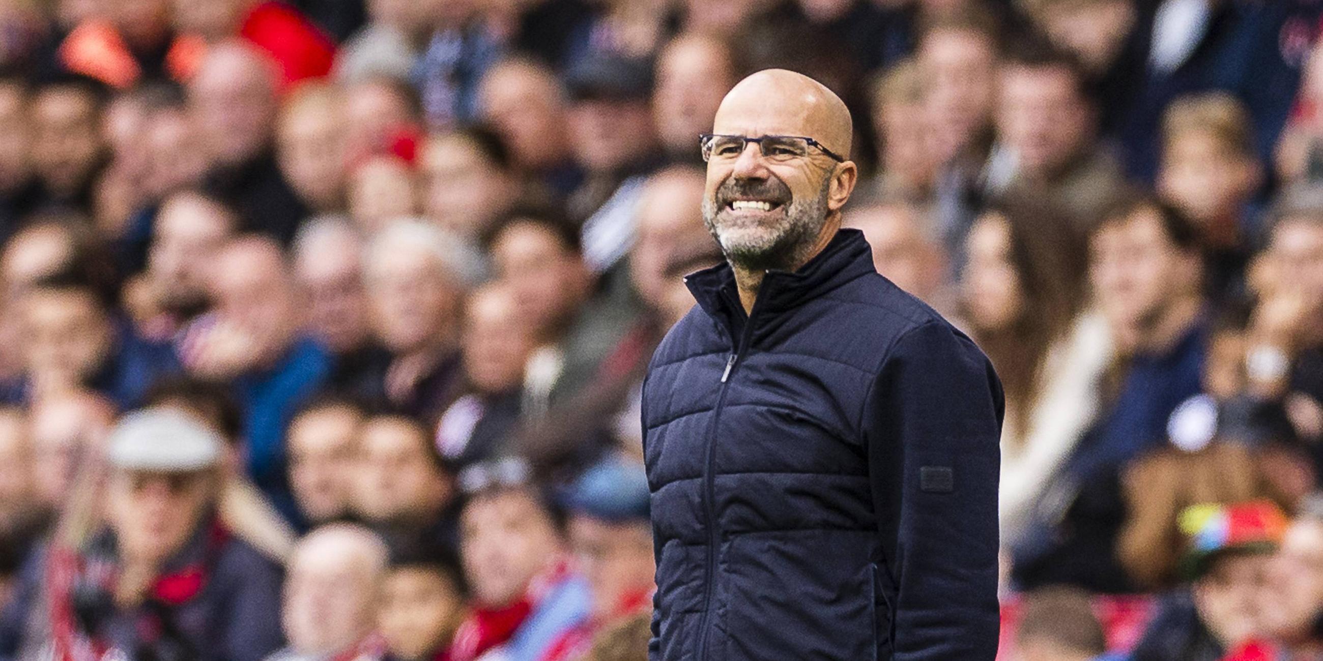 Trainer von PSV Peter Bosz im Philips Stadium in Eindhoven.