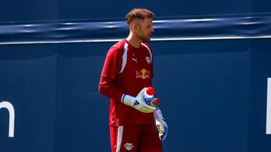 Peter Gulacsi beim Training im Dress von RB Leipzig