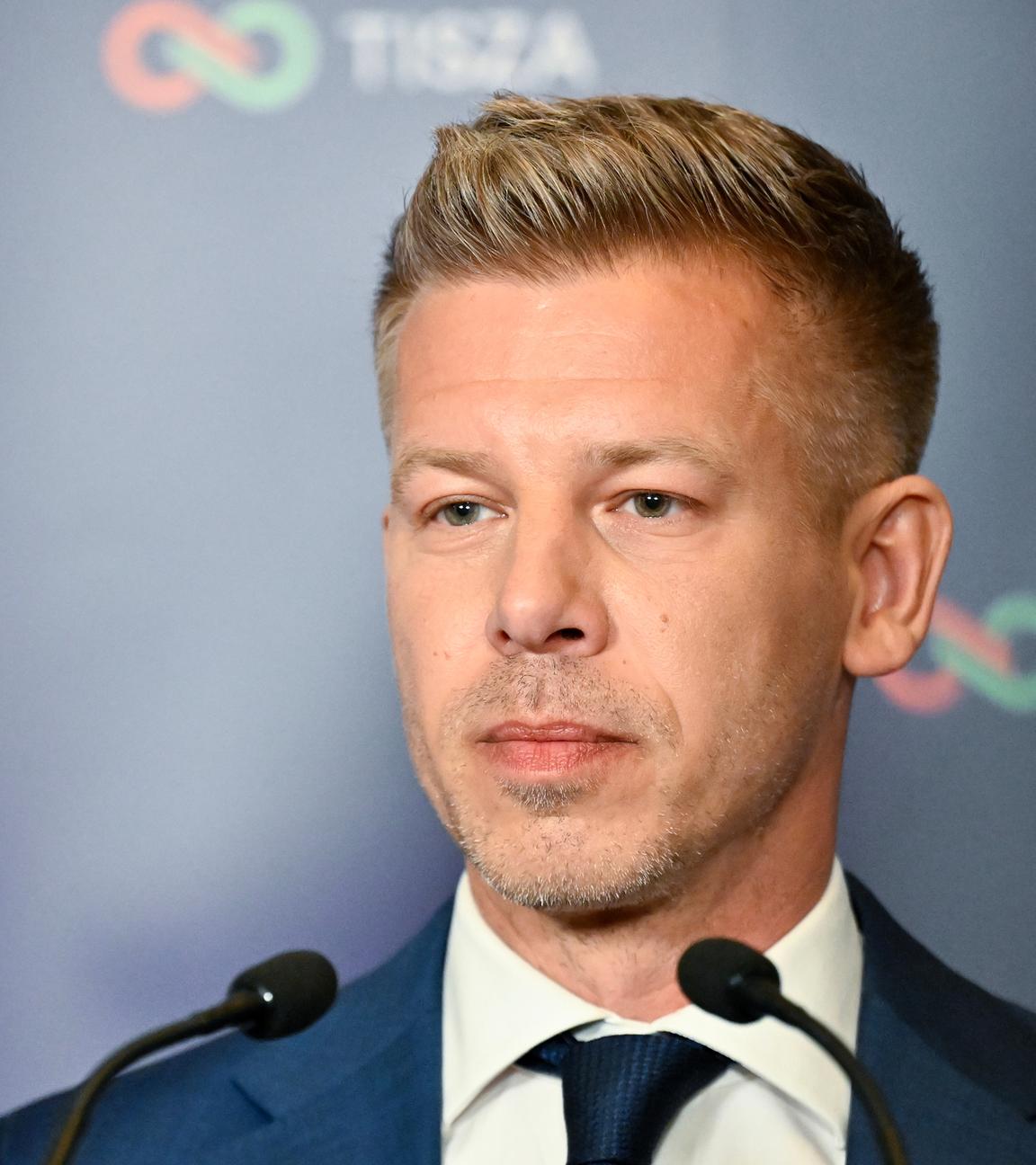 Peter Magyar, Vorsitzender der Oppositionspartei Tisza