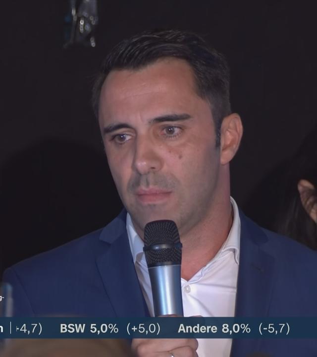 Daniel Peters von der CDU mit einer Reaktion zur Landtagswahl in Mecklenburg-Vorpommern.