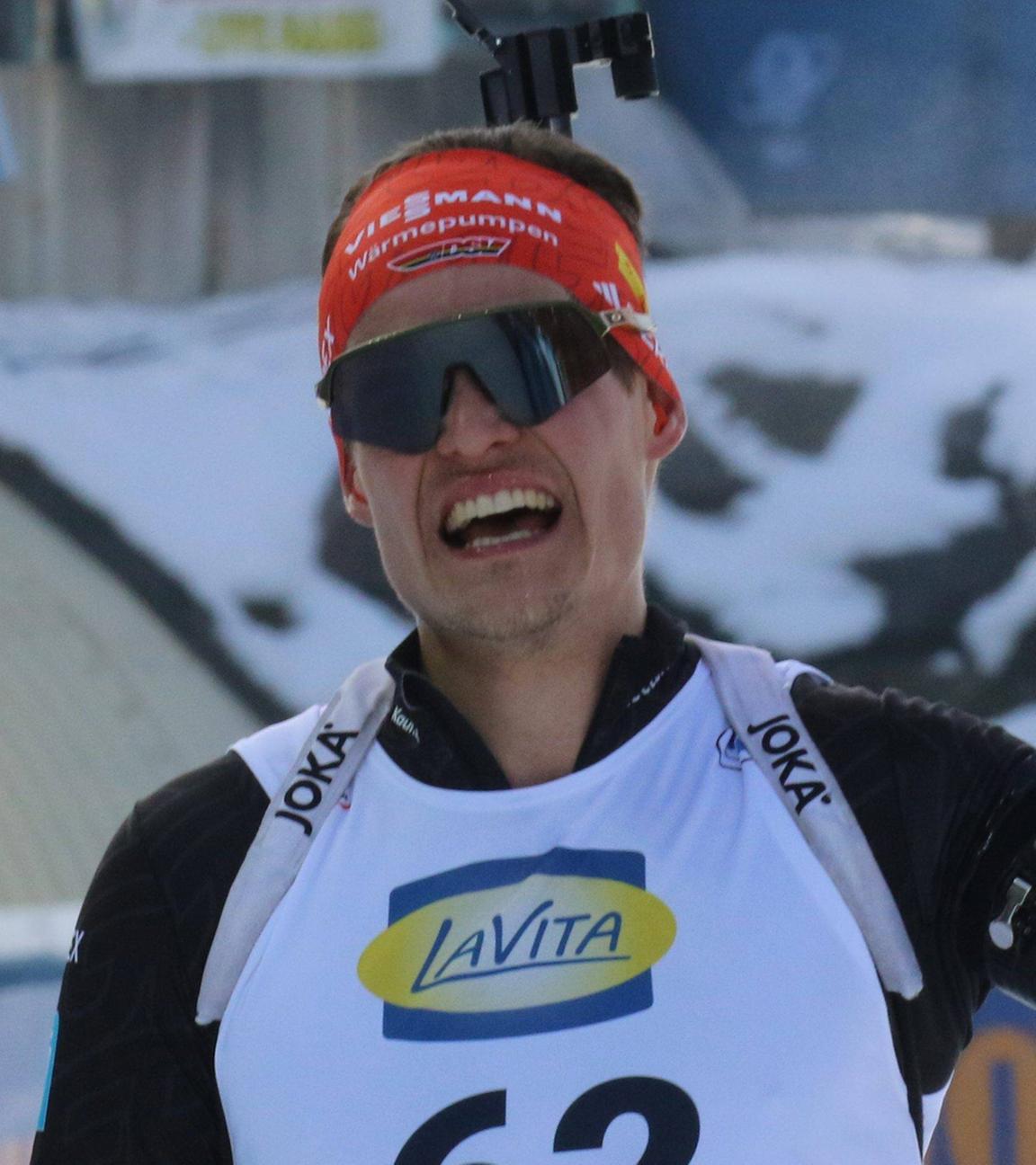 Philipp Horn bei dem Biathlon IBU World Cup am 12.12.2025 in Hochfilzen, Österreich.