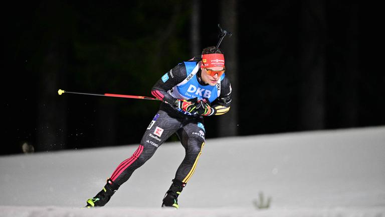 Biathlet Philipp Horn (Deutschland) in Aktion.