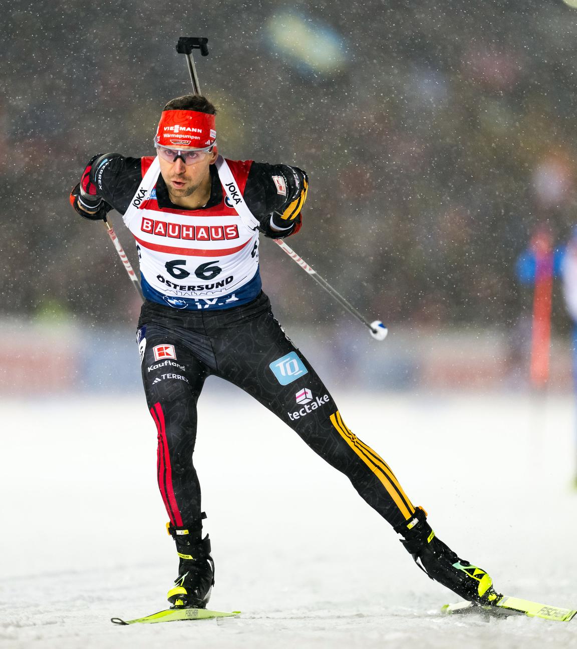 Biathlet Philipp Nawrath beim Weltcup in Östersund