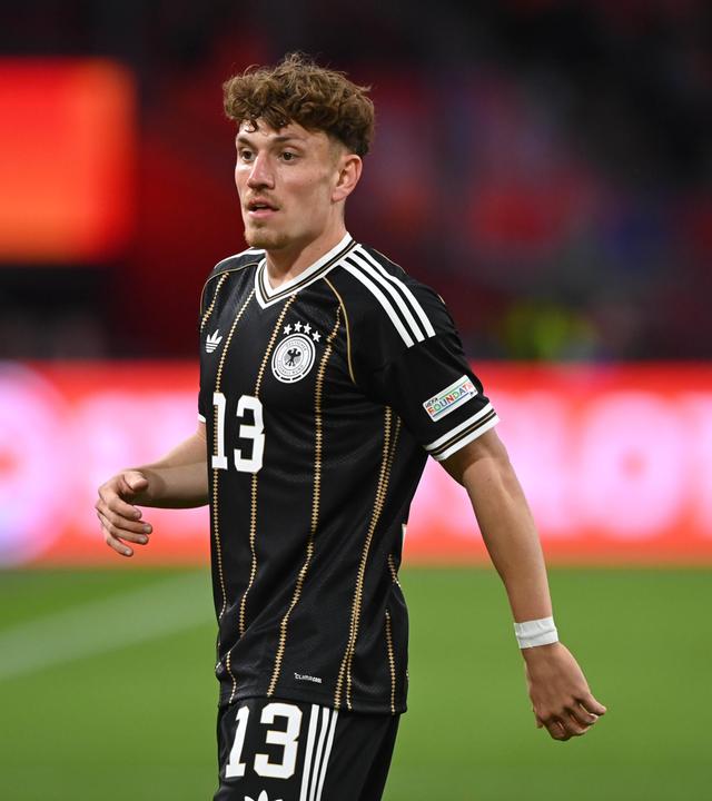 Fußballer Philipp Treu bei seinem DFB-Debüt gegen die Niederlande