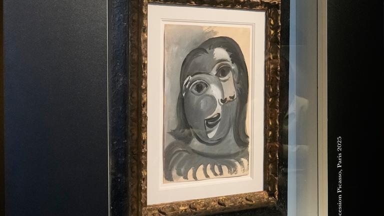 Das Frauenkopf-Gemälde von Picasso, welches für den guten Zweck verlost wird. 