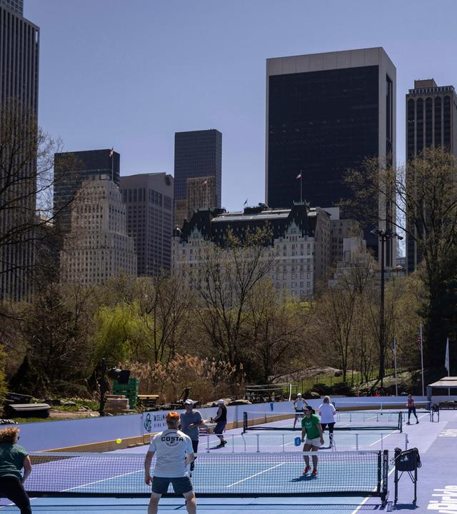 Pickleball im Central Park in New York