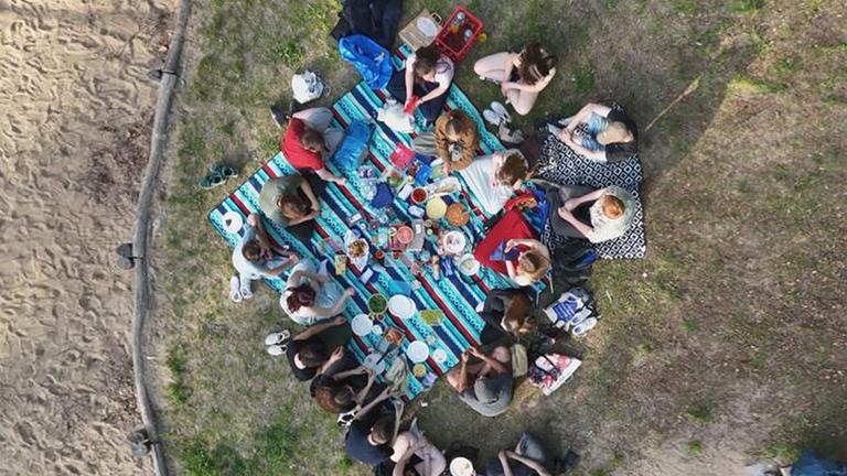 Picknick der Initiative Lehnitz Connect in Brandenburg