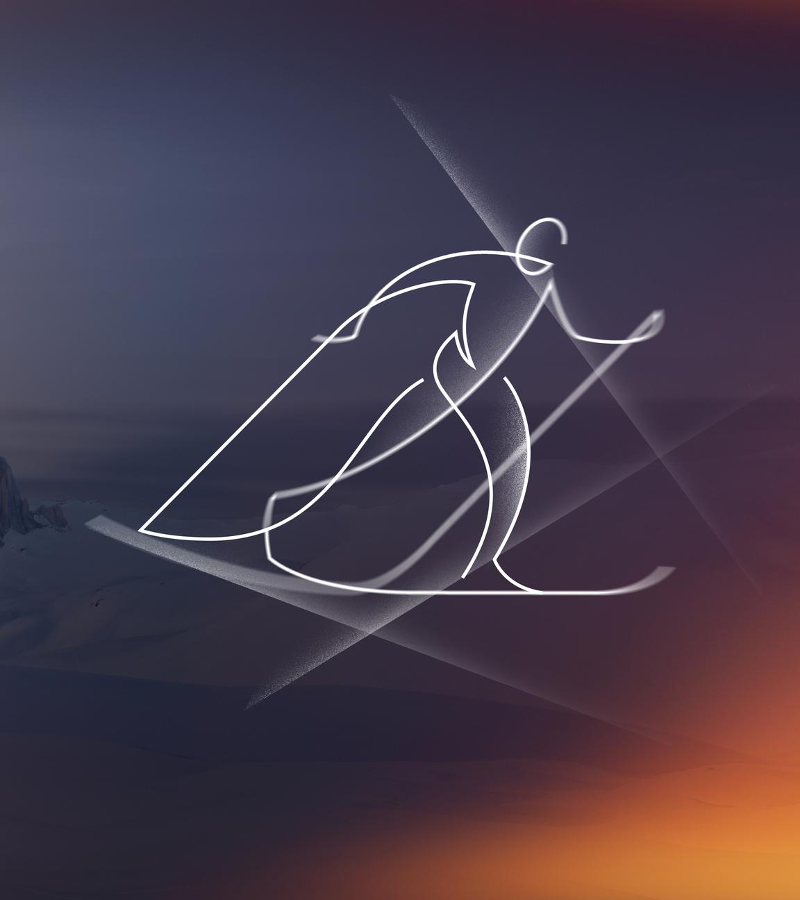 Piktogramm: Langlauf