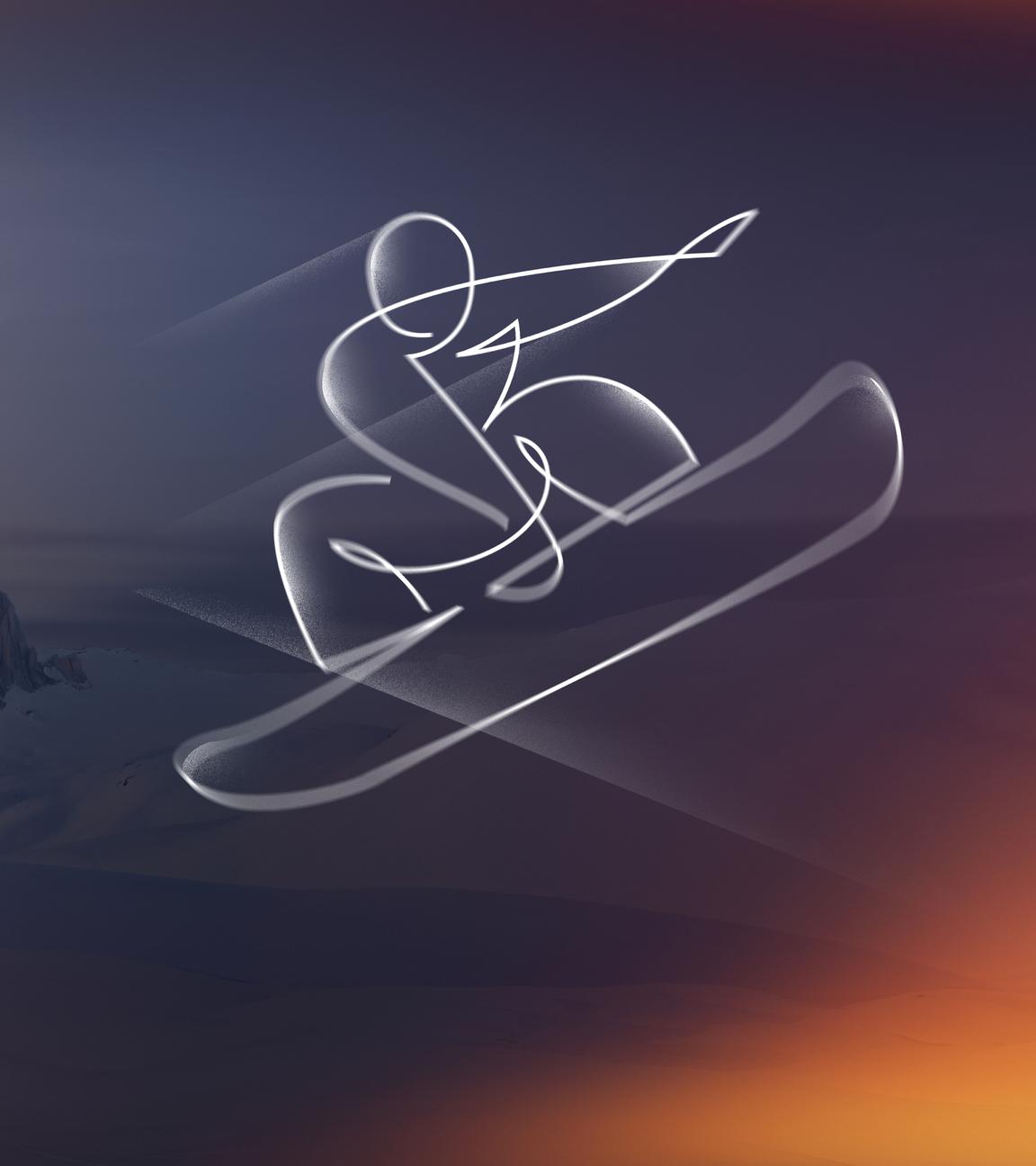 Piktogramm: Snowboard