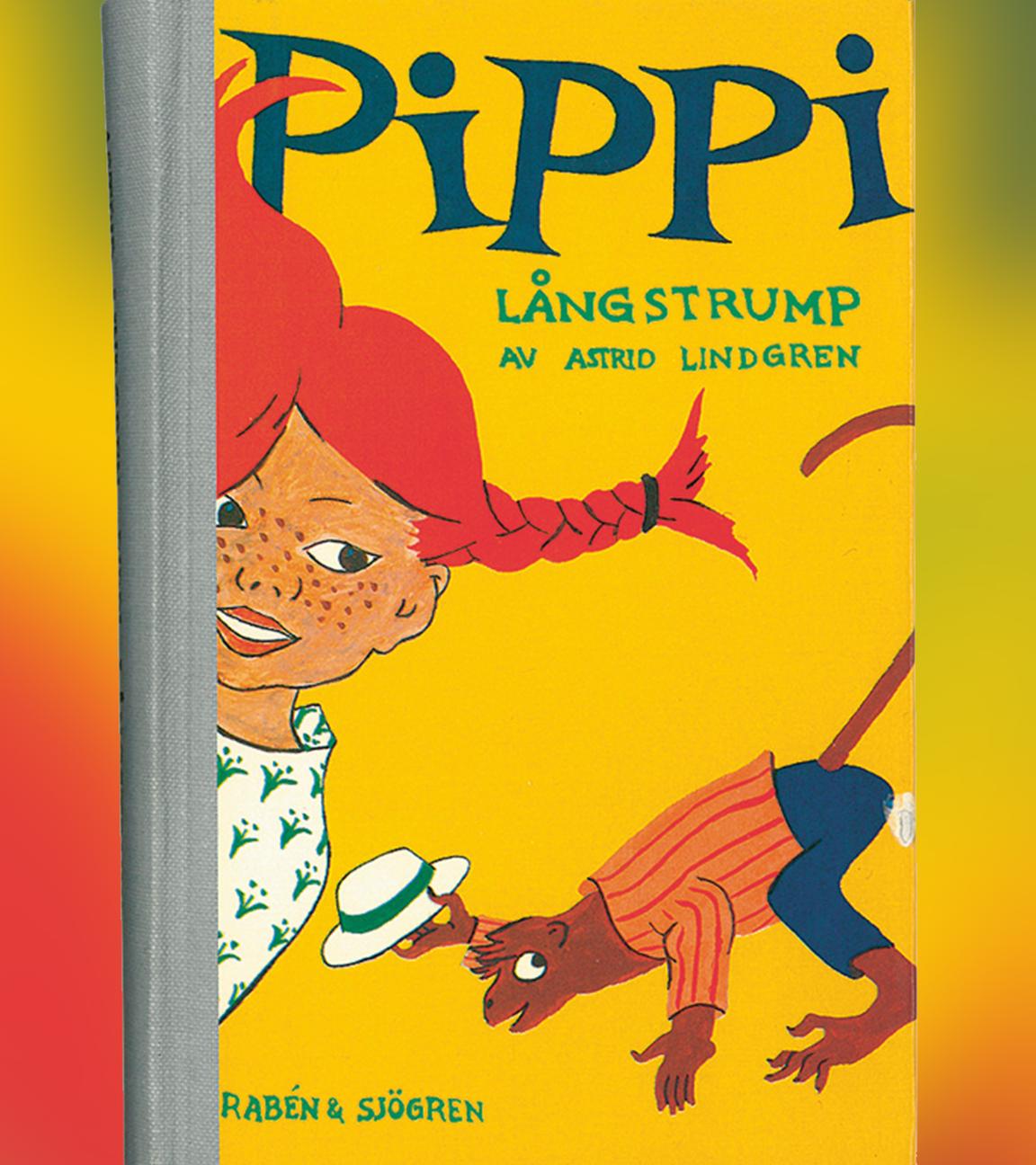  Auf dem undatierten Handout ist der Buchdeckel der ersten Ausgabe des schwedischen Buches "Pippi Långstrump" (deutsch: "Pippi Langstrumpf") von Astrid Lindgren zu sehen