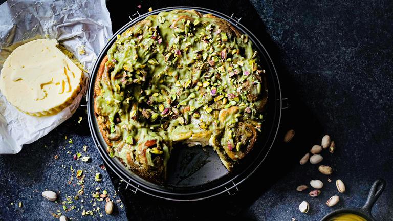 Pistaziencremeschnecken