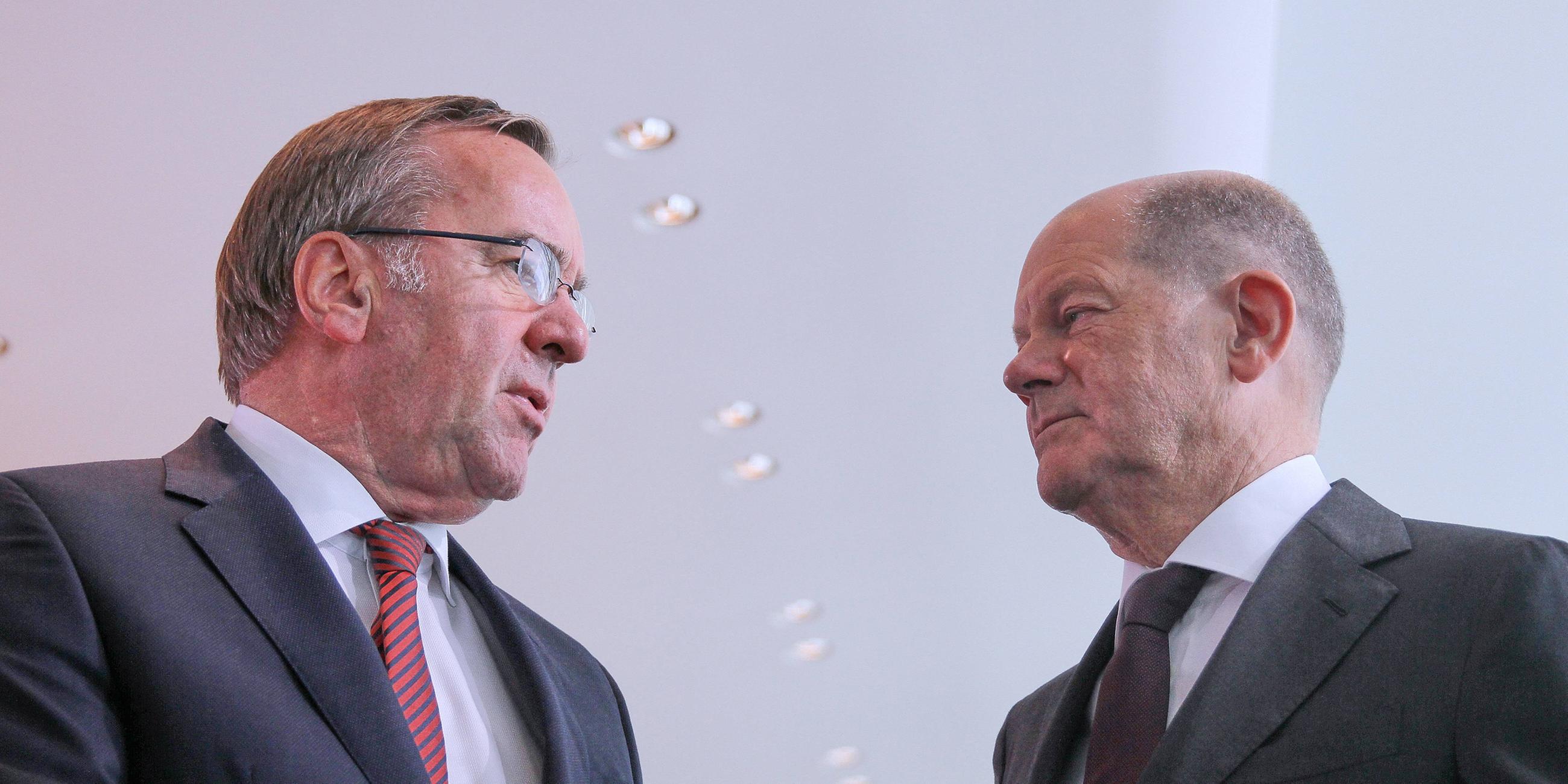 Boris Pistorius und Olaf Scholz